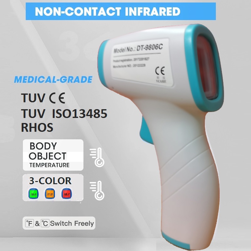Digital Medical Non-connect Infared Forehead thermometer Gun for Adult,for Fever,with CE